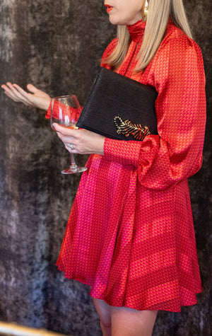 Ruth Clutch by Garland Bags, handmade leather goods detail photo 4