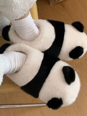 Panda Paw Plush Slippers — Cozy Warm Indoor House Shoes by The Mississippi Mermaid Mercantile - view 4