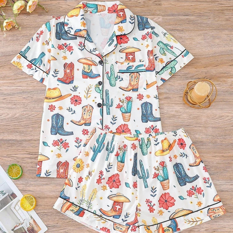 Texas Hold'em Pajama Set — For the Wild Bronco-Riding Mermaid by The Mississippi Mermaid Mercantile - view 5