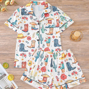 Texas Hold'em Pajama Set — For the Wild Bronco-Riding Mermaid by The Mississippi Mermaid Mercantile - view 5