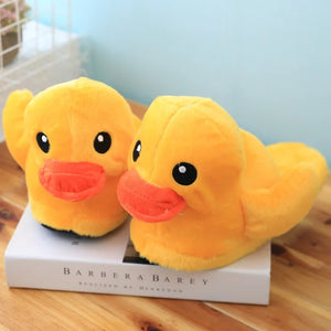 3D Yellow Duck Plush Slippers — Cozy Fuzzy Indoor House Shoes by The Mississippi Mermaid Mercantile - view 15