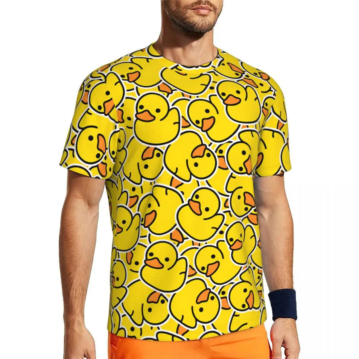 Yellow Duck Graphic T-Shirt — Vintage Funny Animal Tee for Women & Men by The Mississippi Mermaid Mercantile - view 5