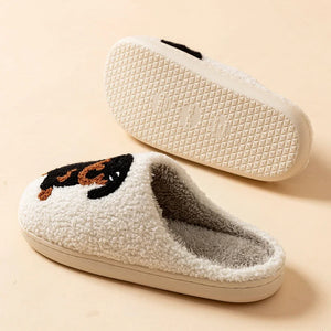 Women's Dachshund Dog Slippers — Cute Cartoon Indoor Comfort House Shoes by The Mississippi Mermaid Mercantile - view 6