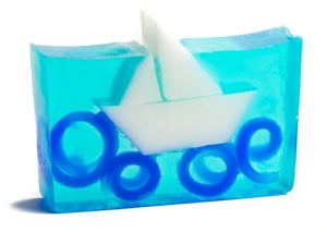 Sailboat Soap Slice 5.5 Oz. by Essential Journeys, natural skincare main product photo