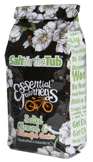 Salted Almond & Arnica Bath Salts 16 Oz. Or 32 Oz. by Essential Journeys, Southern food gift main product photo
