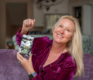 Salted Almond & Arnica Bath Salts 16 Oz. Or 32 Oz. by Essential Journeys, Southern food gift detail photo 2