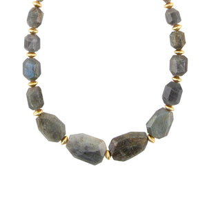 Bold Labradorite Statement Necklace by Barse Jewelry