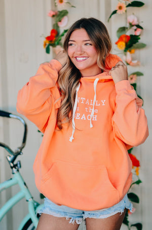 Mentally On The Beach Hoodie by Southern Bliss Company, Southern lifestyle apparel main product photo