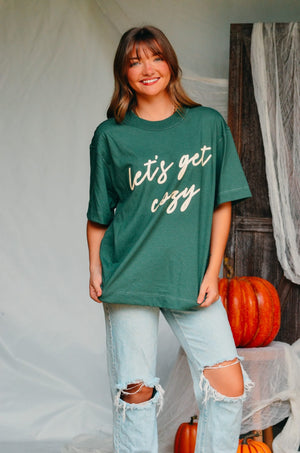 Let's Get Cozy Boxy Tee