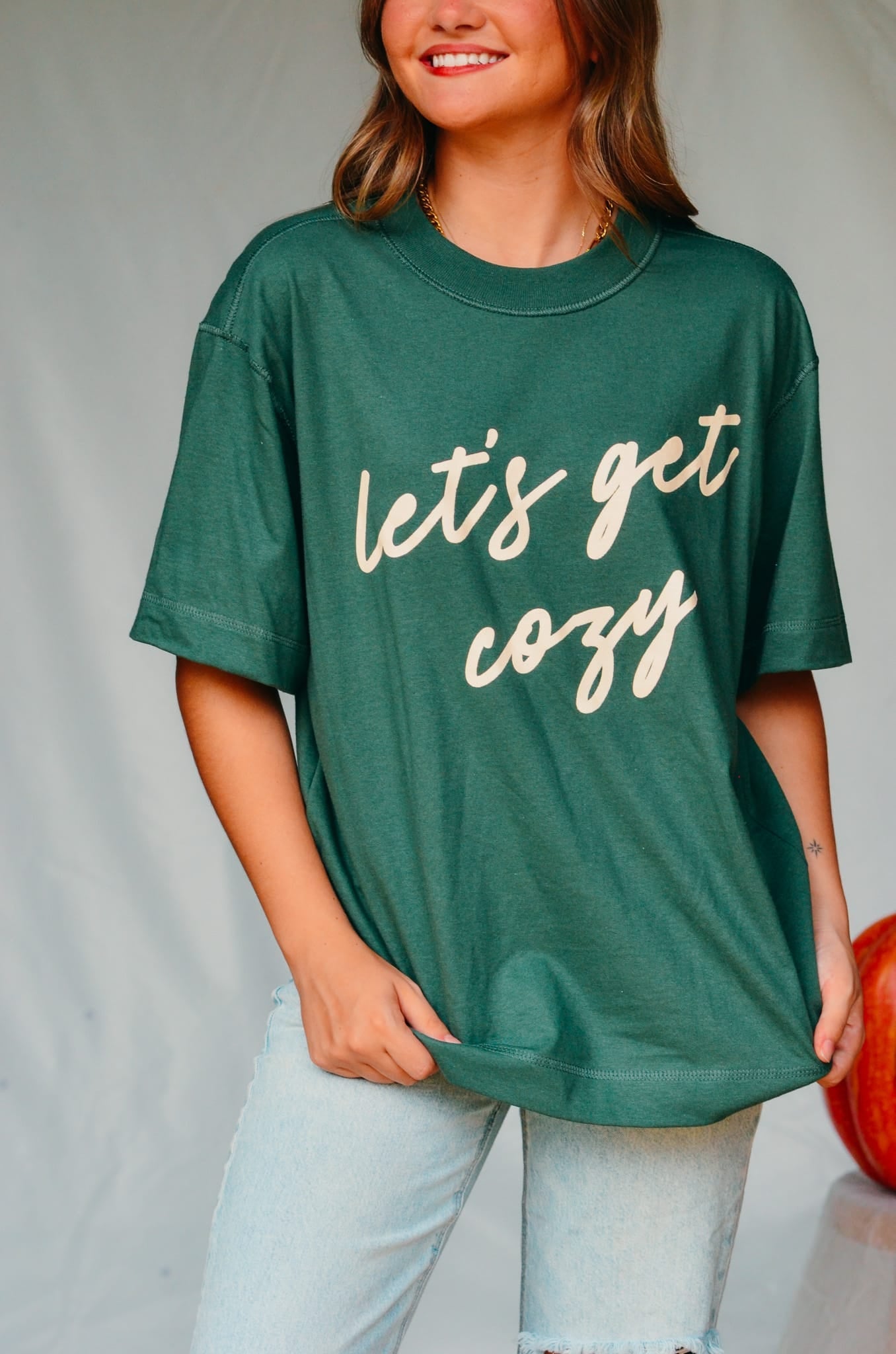 Let's Get Cozy Boxy Tee