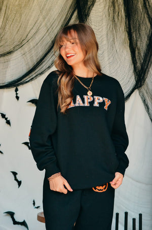 Happy Halloween Black Sweatshirt