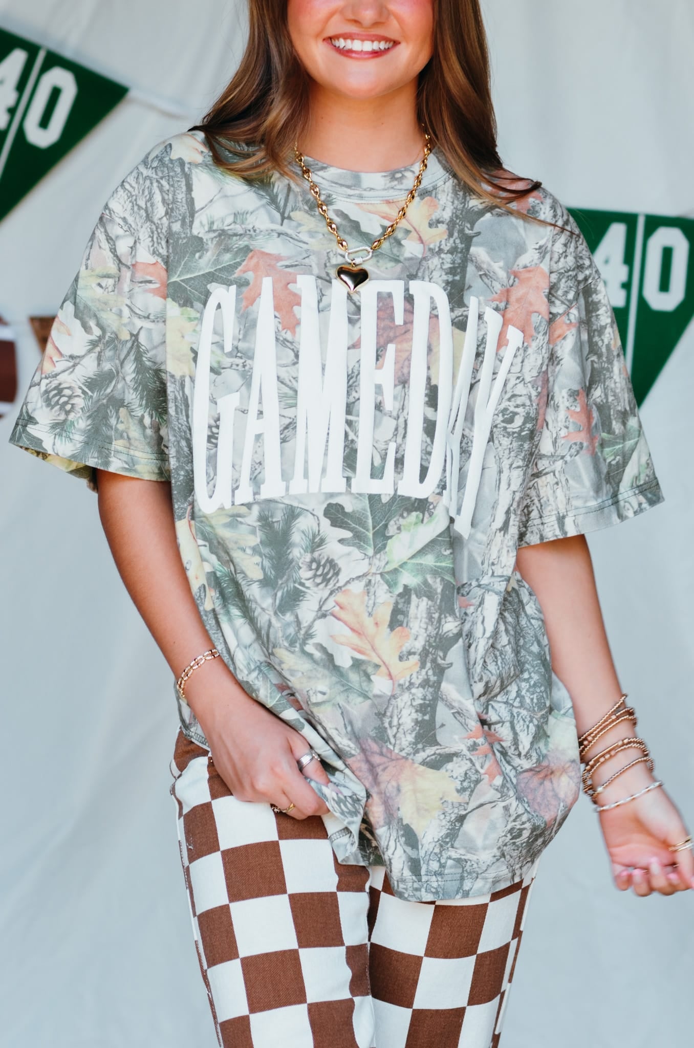 Gameday Vintage Wood Camo Heavy Tee by Southern Bliss Company