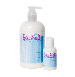 SEA SALT HAND & BODY LOTION 16 oz or 2 oz by Essential Journeys, Southern food gift main product photo