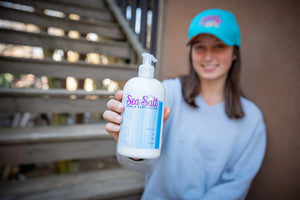 SEA SALT HAND & BODY LOTION 16 oz or 2 oz by Essential Journeys, Southern food gift detail photo 3