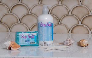 SEA SALT HAND & BODY LOTION 16 oz or 2 oz by Essential Journeys, Southern food gift detail photo 5