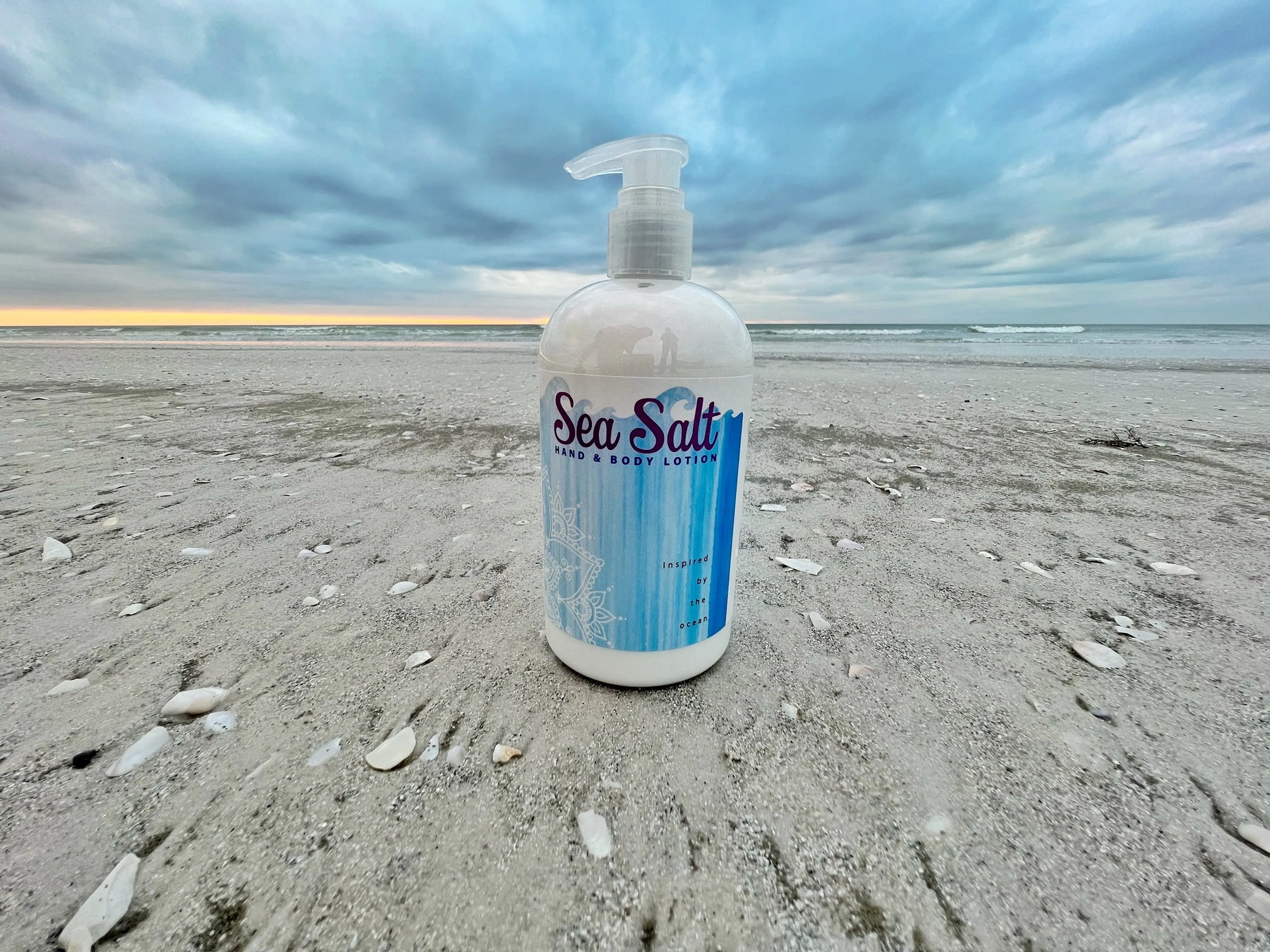 SEA SALT HAND & BODY LOTION 16 oz or 2 oz by Essential Journeys, Southern food gift detail photo 10