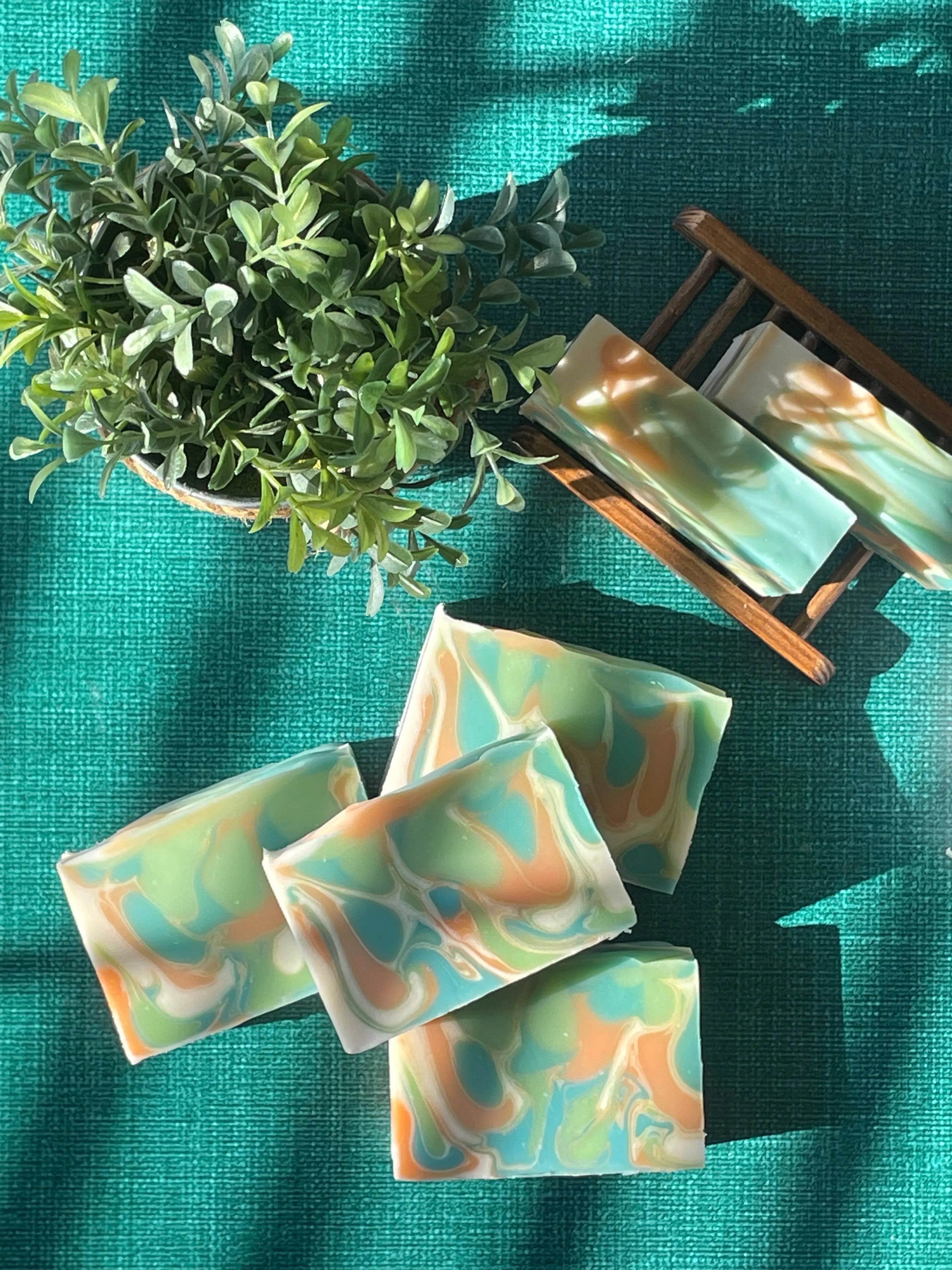 Sea Salted Melon Handcrafted Soap by Lustful Bath, LLC, Southern food gift main product photo