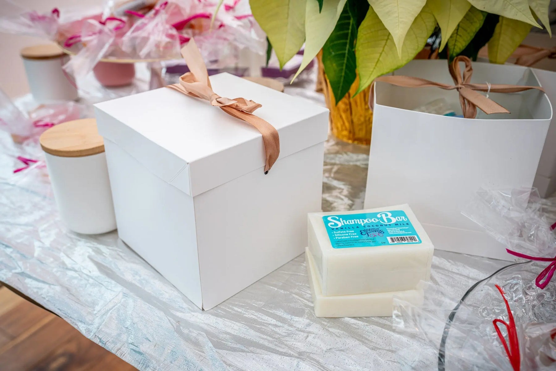 Shampoo Bar 5 Oz. ~ Vanilla Coconut Milk by Essential Journeys, handmade bath and body detail photo 2