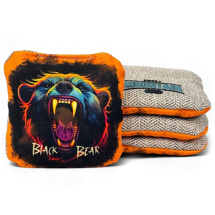 Smoky Mountain Bag Co – PRO Cornhole Bags - Set of 4 - Black Bear Series