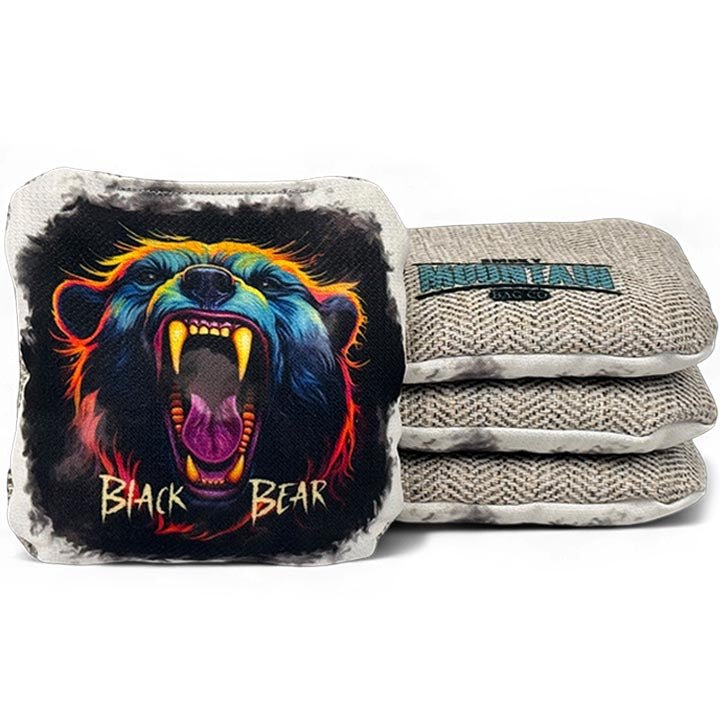 Smoky Mountain Bag Co – PRO Cornhole Bags - Set of 4 - Black Bear Series