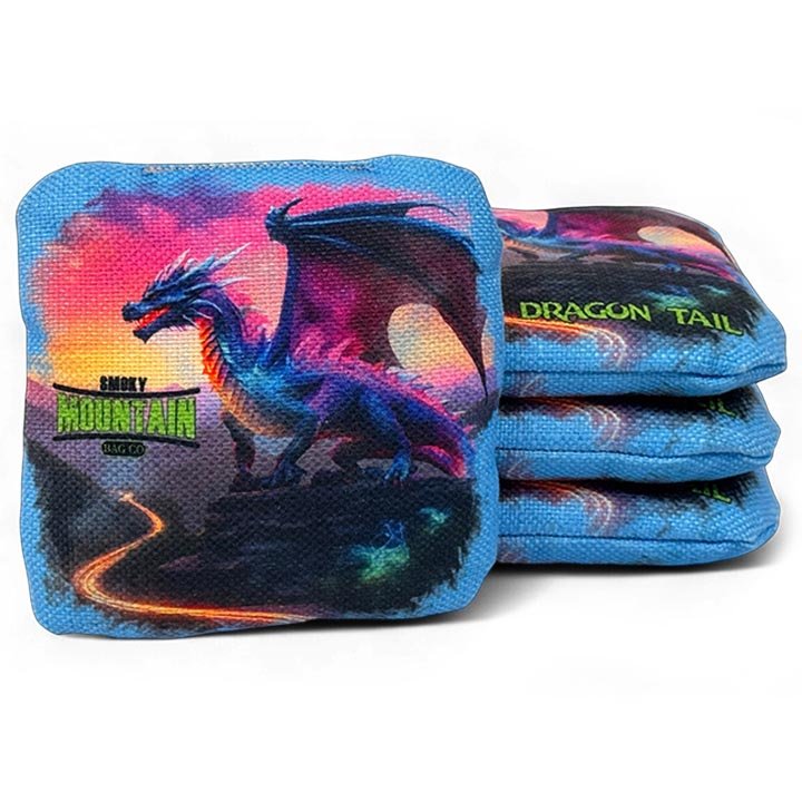 Smoky Mountain Bag Co – PRO Cornhole Bags - Set of 4 - Dragon Tail Series