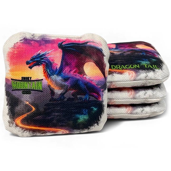 Smoky Mountain Bag Co – PRO Cornhole Bags - Set of 4 - Dragon Tail Series