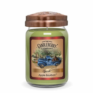 SPIRITS - Apple Bourbon™, Large Jar Candle (Collective) by The Candleberry® Candle Company, scented candle main product photo