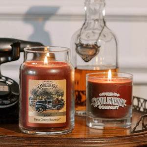 SPIRITS - Black Cherry Bourbon™, Large Jar Candle (Collective) by The Candleberry® Candle Company, scented candle detail photo 2