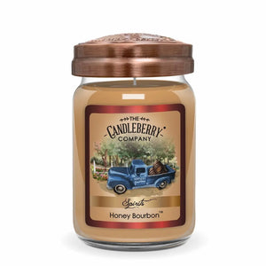 SPIRITS - Honey Bourbon™, Large Jar Candle (Collective) by The Candleberry® Candle Company, Southern food gift main product photo