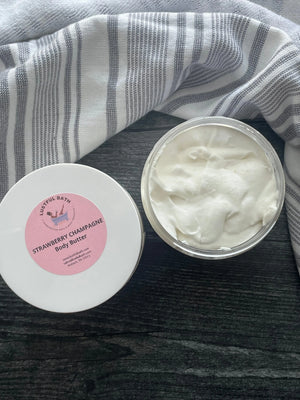 Strawberry Champagne Body Butter by Lustful Bath, LLC, natural skincare detail photo 2