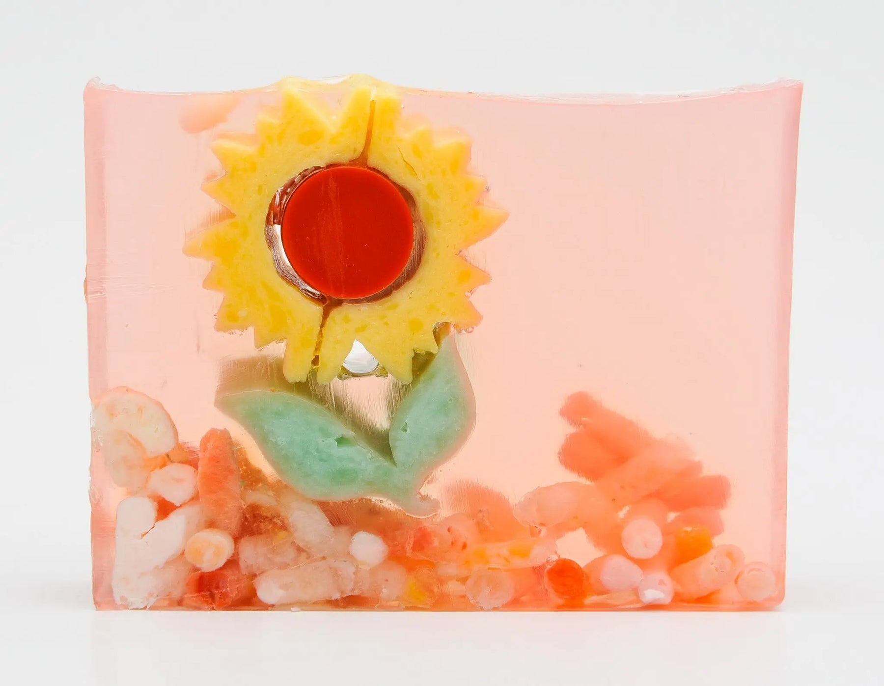 Sunflower Soap Slice 5.5 Oz. by Essential Journeys, natural skincare main product photo