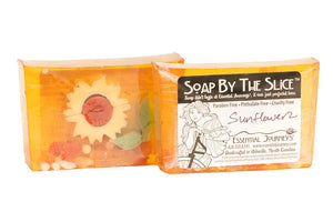 Sunflower Soap Slice 5.5 Oz. by Essential Journeys, natural skincare detail photo 2