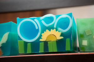 Sunshine Soap Slice 5.5 Oz by Essential Journeys, natural skincare detail photo 2