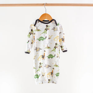 Saints Dinos All-Stars Organic Cotton Kids Pajamas by Nola Tawk, Southern food gift detail photo 3
