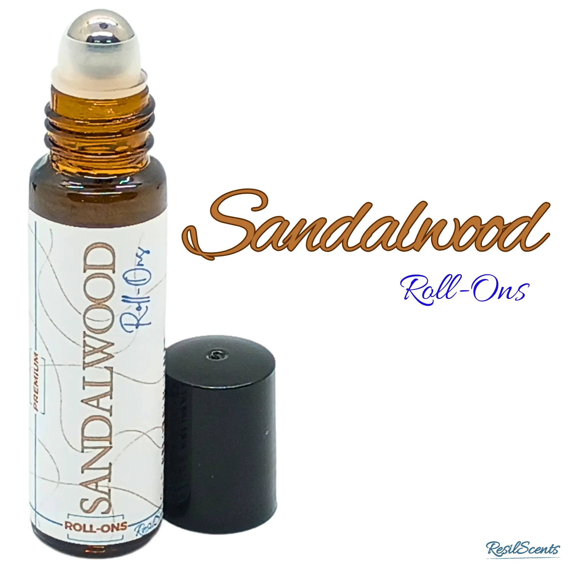 Sandalwood Roll-On Oil – Grounded. Timeless. Always On You. by ResilScents, natural skincare main product photo