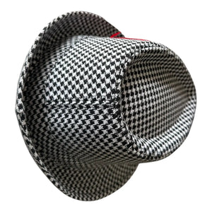 Saturday Smack Houndstooth Game Day Fedora For Alabama Fans Bear Byrant by Saturday Smack, custom hat detail photo 3
