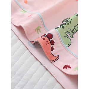 Cartoon Dinosaur Print Women's Pajama Set — Short Sleeve Top & Shorts by The Mississippi Mermaid Mercantile - view 6