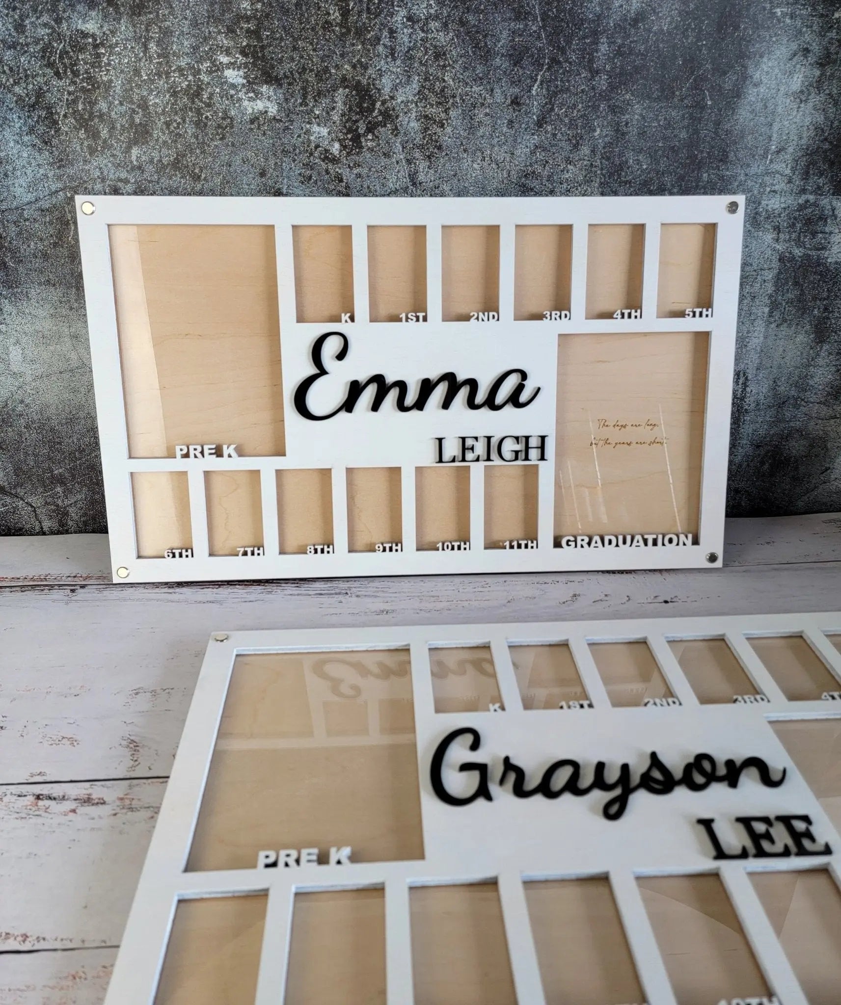 School Years Photo Frame | Kindergarten or Pre K to Graduation Picture Frame by EverLee Creations, Southern home decor detail photo 5