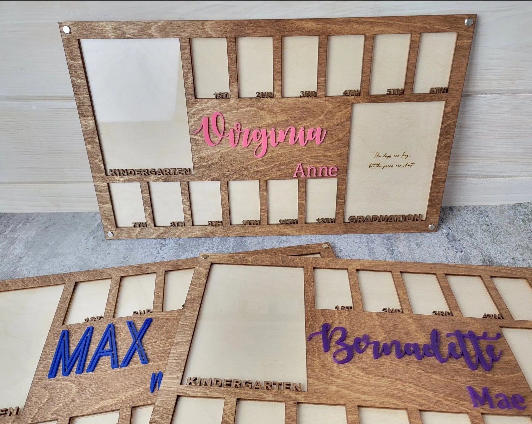 School Years Photo Frame | Kindergarten or Pre K to Graduation Picture Frame by EverLee Creations, Southern home decor detail photo 6
