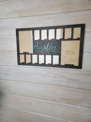 School Years Photo Frame | Kindergarten or Pre K to Graduation Picture Frame by EverLee Creations, Southern home decor detail photo 10