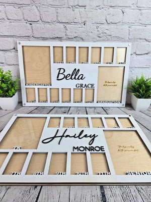 School Years Photo Frame | Kindergarten or Pre K to Graduation Picture Frame by EverLee Creations, Southern home decor main product photo