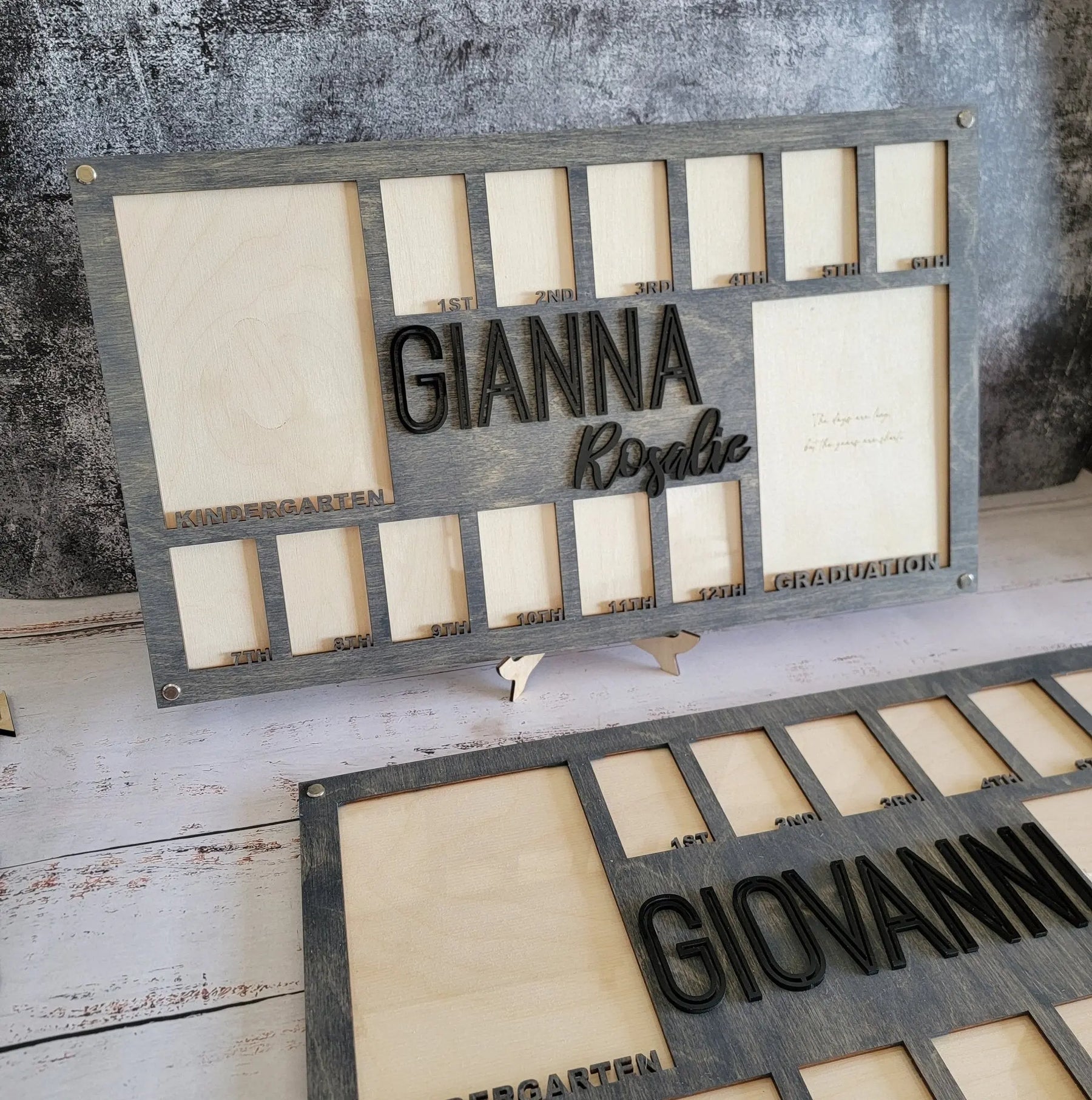 School Years Photo Frame | Kindergarten or Pre K to Graduation Picture Frame by EverLee Creations, Southern home decor detail photo 6