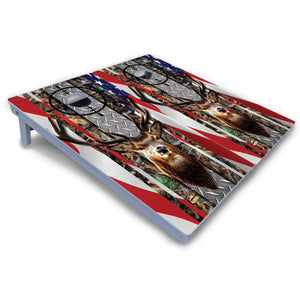 Scope Deer & Fish Cornhole Boards - All Weather Series by Cornhole Solutions, custom cornhole board detail photo 3