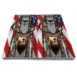 Scope Deer & Fish Cornhole Boards - All Weather Series by Cornhole Solutions, custom cornhole board detail photo 5