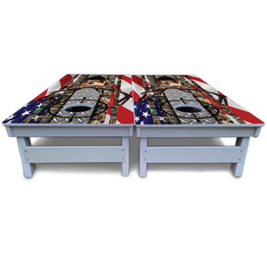 Scope Deer & Fish Cornhole Boards - All Weather Series by Cornhole Solutions, custom cornhole board detail photo 6