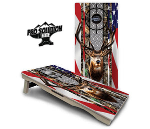 Scope Deer & Fish Cornhole Boards - Pro Solution Elite Series by Cornhole Solutions, custom cornhole board detail photo 3