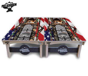 Scope Deer & Fish Cornhole Boards - Pro Solution Elite Series by Cornhole Solutions, custom cornhole board detail photo 4