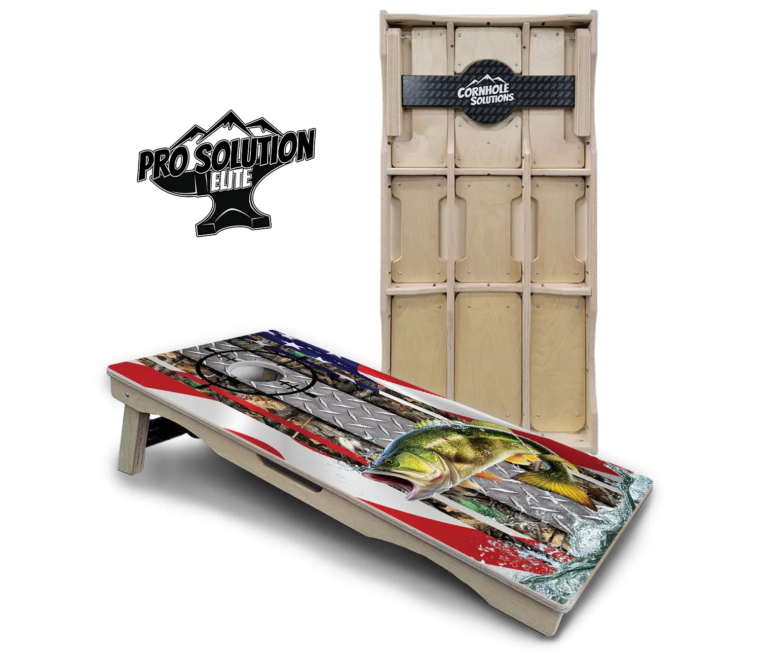 Scope Deer & Fish Cornhole Boards - Pro Solution Elite Series by Cornhole Solutions, custom cornhole board detail photo 7