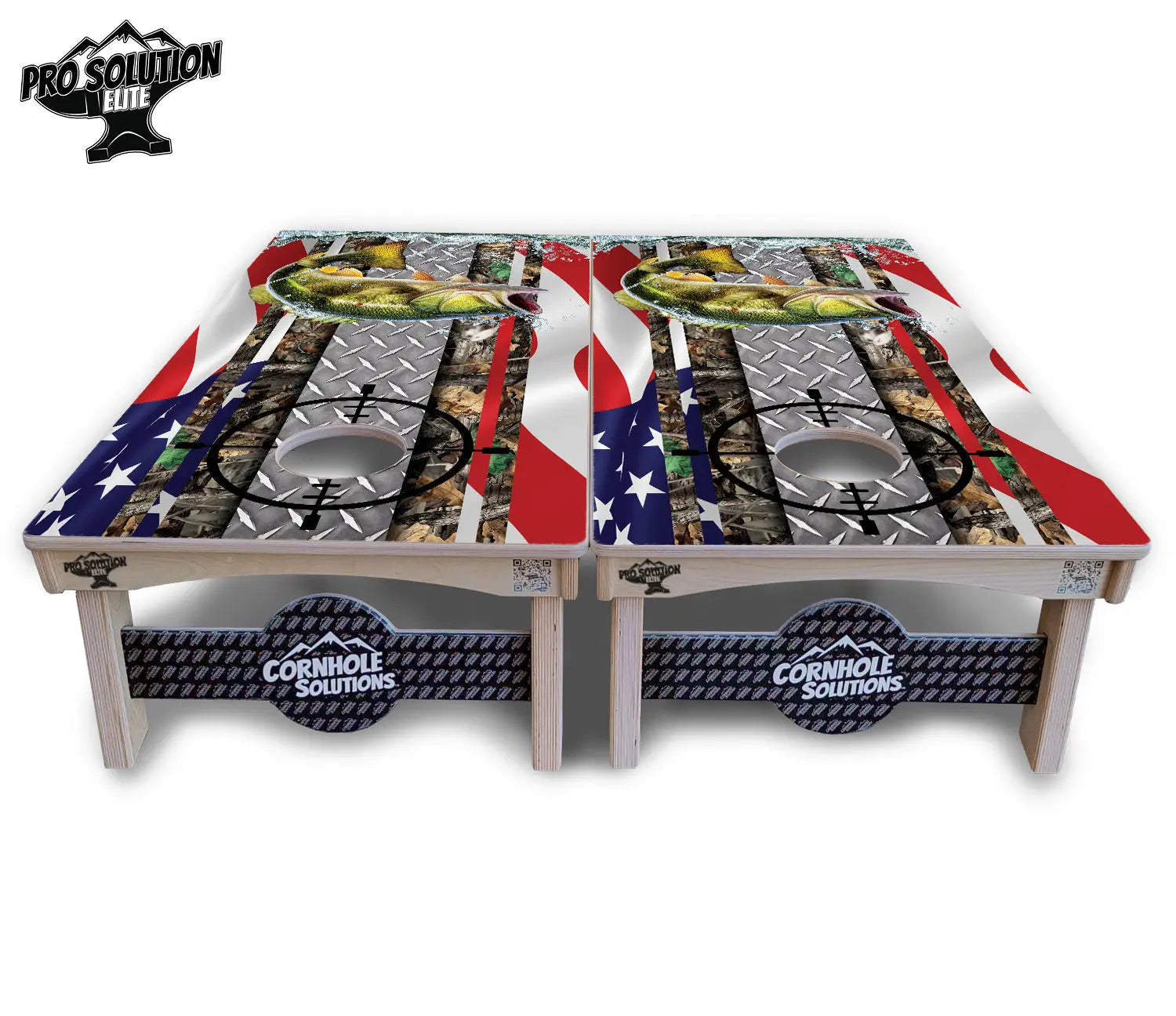Scope Deer & Fish Cornhole Boards - Pro Solution Elite Series by Cornhole Solutions, custom cornhole board detail photo 9