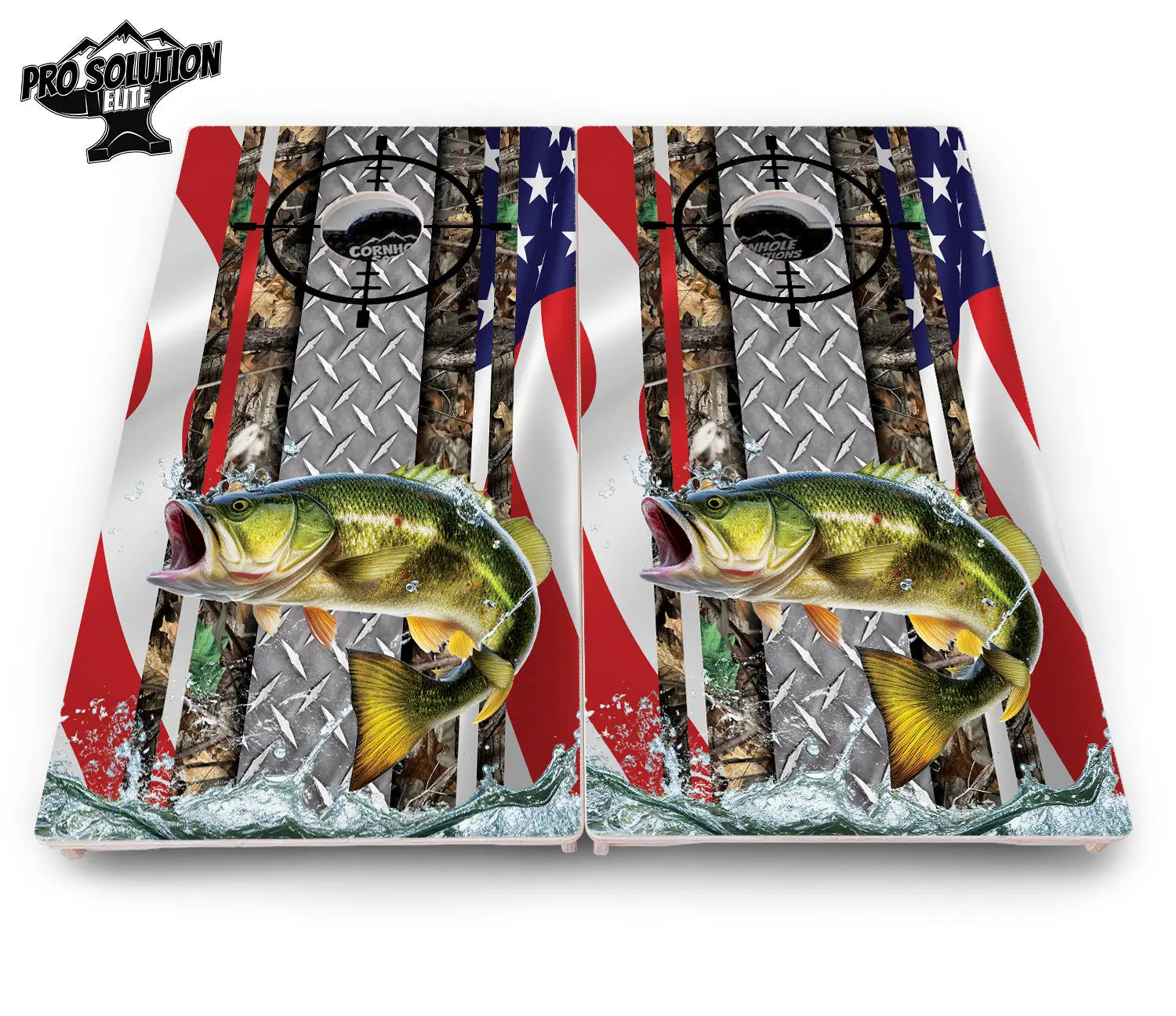 Scope Deer & Fish Cornhole Boards - Pro Solution Elite Series by Cornhole Solutions, custom cornhole board detail photo 10
